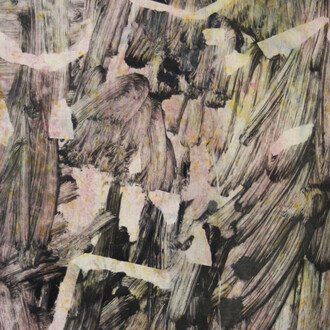 Licker, Aimée Parrott, 2014, printing ink and dye on calico, 52 x 42 cm (detail)