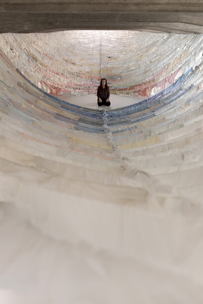 Kaarina Kaikkonen, Are We Still Going On?, dettaglio, 2012, Collezione Maramotti, Reggio Emilia, installation view, Ph. Dario Lasagni