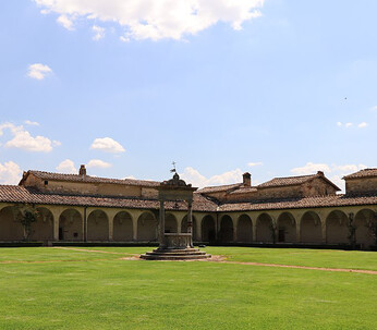 Church and Charterhouse of San Pietro in Pontignano, territory of Castelnuovo Berardenga, (Siena), Tuscany, Italy
