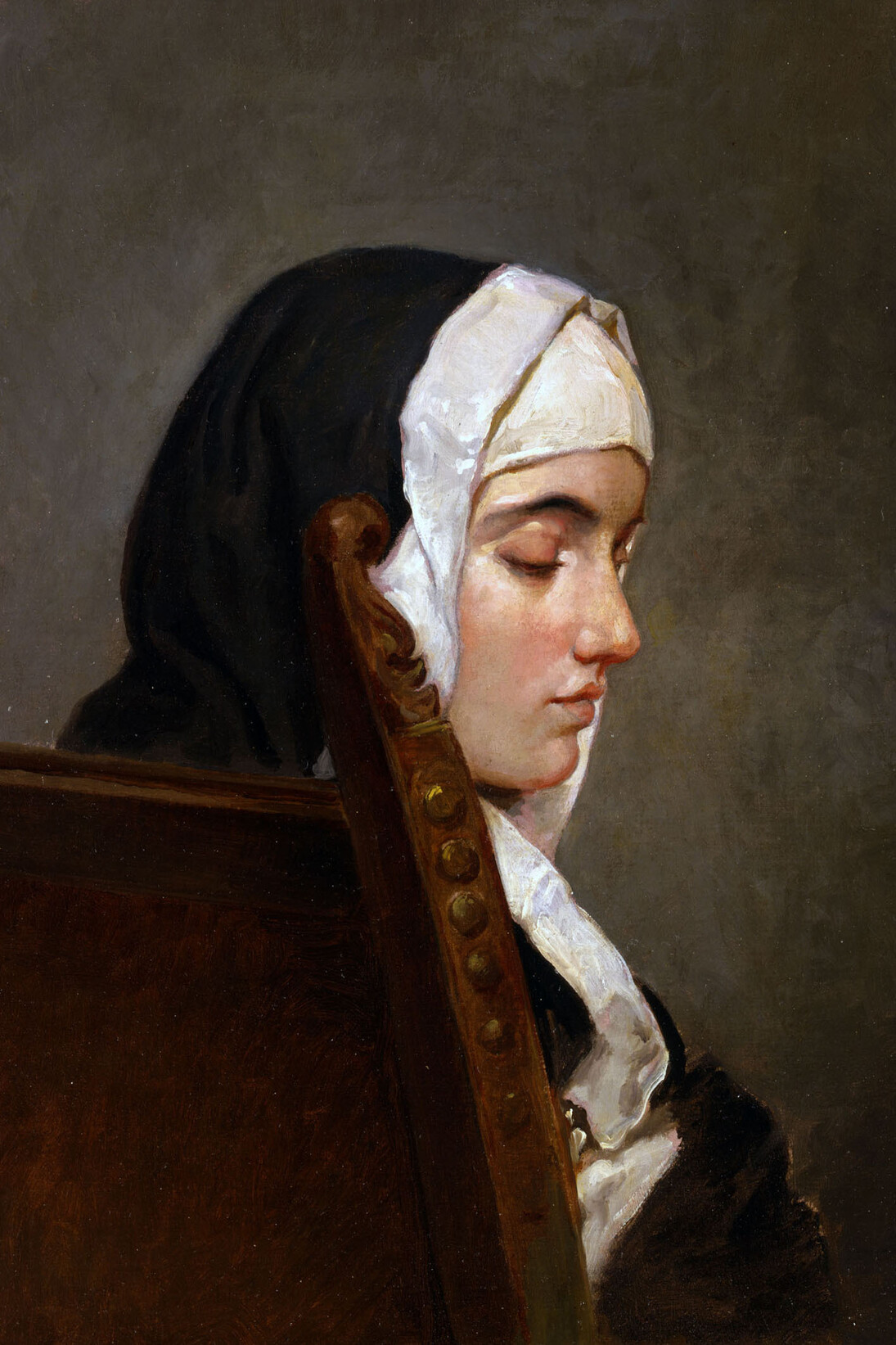 Francesco Hayez, La monaca, olio su tela, 54 x 40,5 cm, Milano, collezione privata. Courtesy of Serrone della Villa Reale di Monza