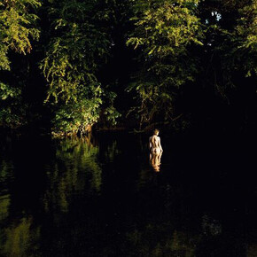 Tom Hunter, Hackney Marshes from English Marble series, 2017, (c) Tom Hunter, Courtesy of Flowers Gallery
 