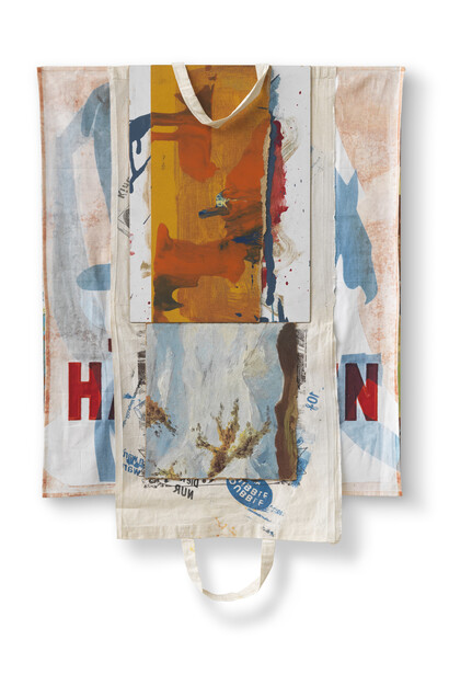 Arturo Herrera, Untitled (Brathähnchen/Branch), 2014, Mixed media on canvas, 37.375 x 25 inches, 95 x 63.5 cm