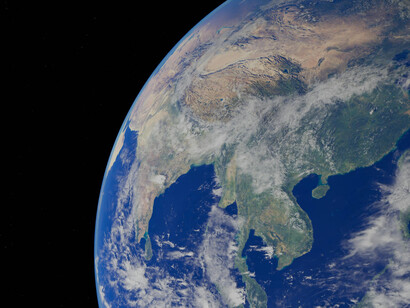 Southeast Asia viewed from space