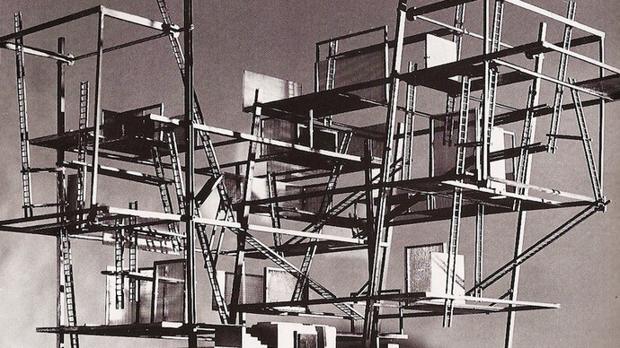 New Babylon, Constant Nieuwenhuys, Photo Courtesy of his model, 1959