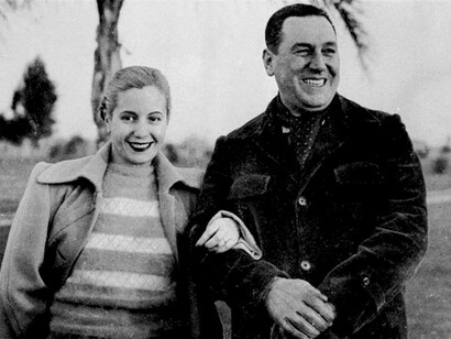 Evita y Juan Domingo Perón