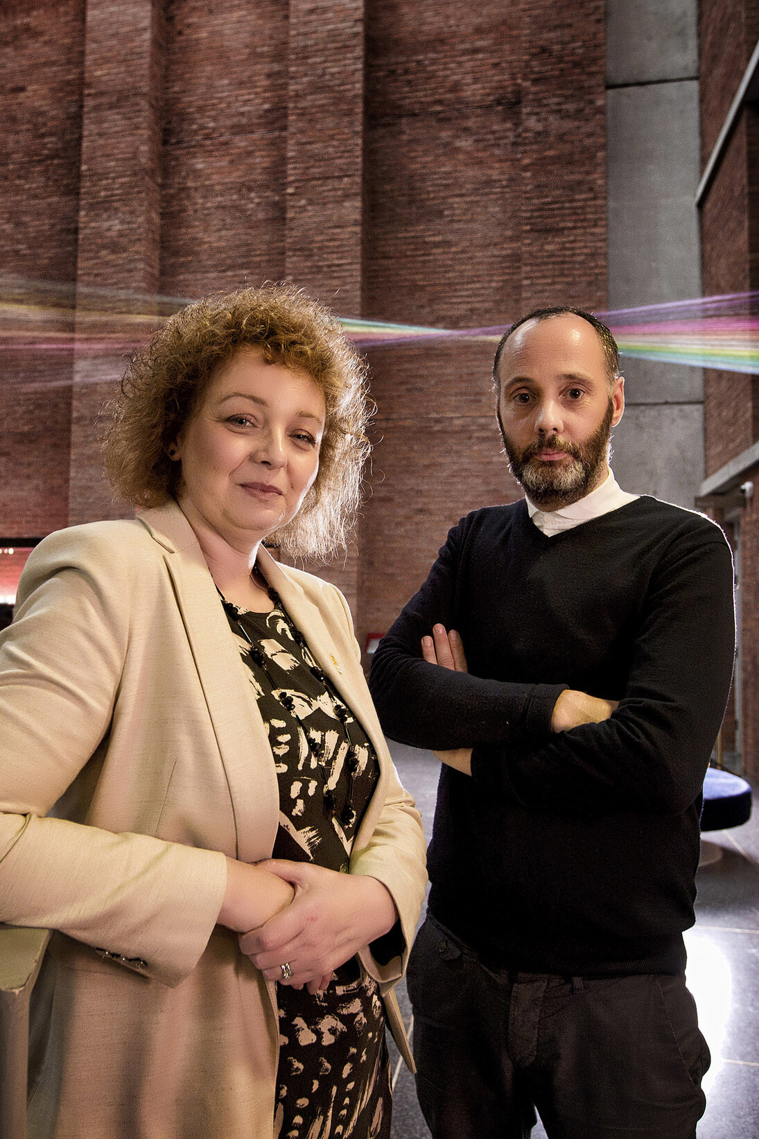 NI Culture Minister Carál Ní Chuilín joins Hugh Mulholland, Curator at the MAC, for the announcement of the shortlist for MAC International, a new art prize launched by the MAC offering a prize of £20,000 to the winner