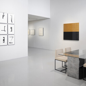Riccardo De Marchi, Paolo Serra, and Marco Tirelli, Luce trattenuta, exhibition view. Courtesy of Marcorossi Artecontemporanea