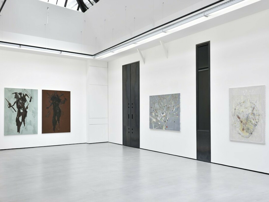 Sur vous je crache la peinture, Exhibition view. Courtesy of Galerie Christophe Gaillard