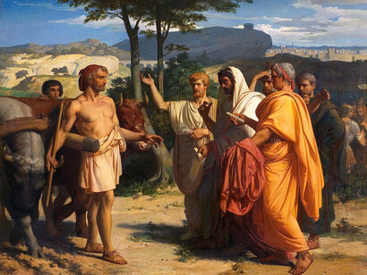 Alexandre Cabanel. Cincinnato riceve i deputati del Senato