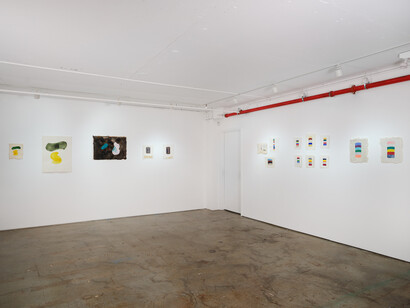 Ron Gorchov, Exploring the near/far painterly horizons of modern space, exhibition view. Courtesy of Vito Schnabel Gallery