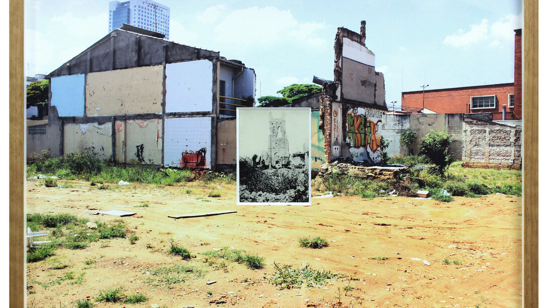 Francesco Di Tillo, Momentum #3, 2012, Photographic montage with archival image and photographic print, 50 x 70 cm