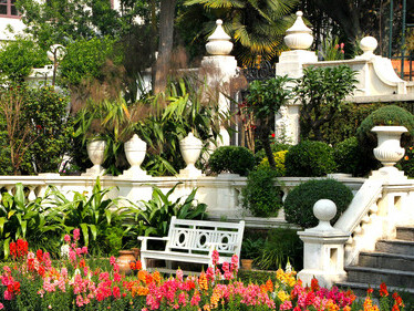 Known as the Garden of Six Seasons, the Garden of Dreams (Nepali: स्वप्न बगैंचा; Newar: म्हगसया क्यब) is a neo-classical garden built in 1920 and situated within Kaiser Mahal in Kathmandu, Nepal