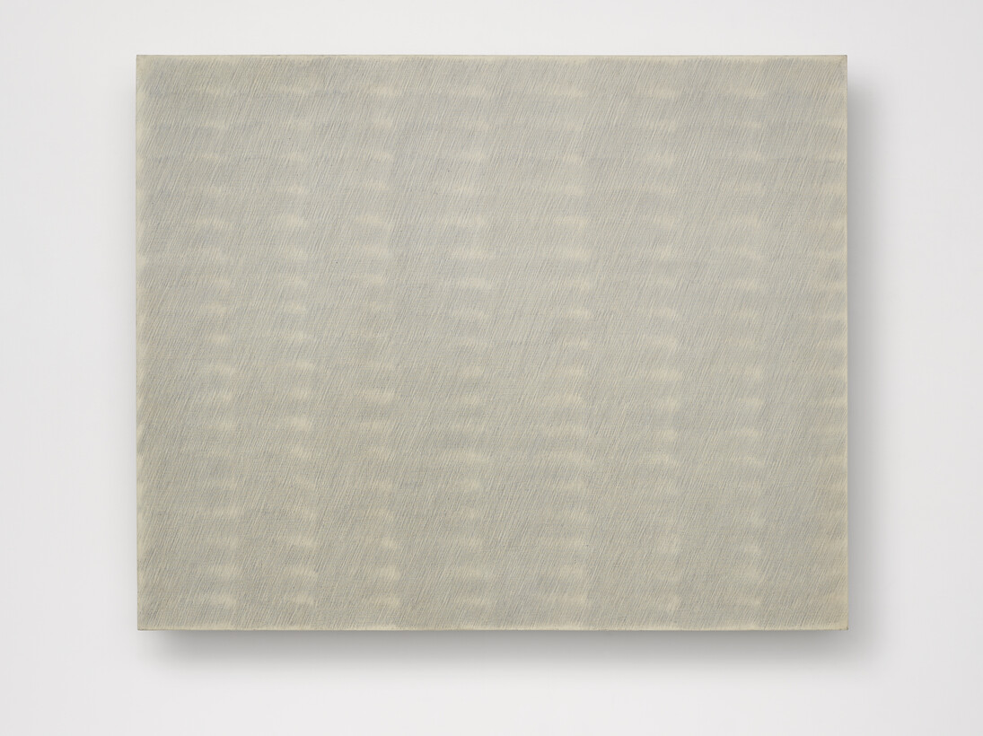 Park Seo-Bo
Ecriture (描法) No. 26-75
1975
Pencil and oil on canvas
51 9/16 x 63 3/4 in. (131 x 162 cm)
© the artist. Photo © White Cube (George Darrell)
