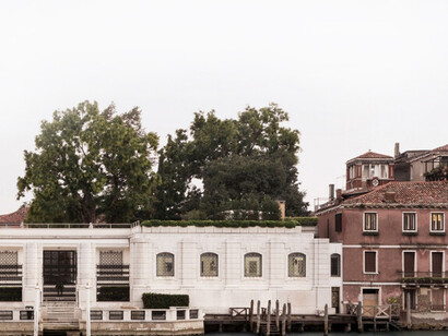 Entrada a Fundación P. Guggenheim, Venecia, Italia
