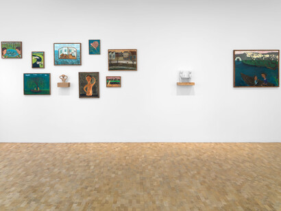 Masao Nakahara, Floating through time, exhibition view. Courtesy of Pippy Houldsworth Gallery