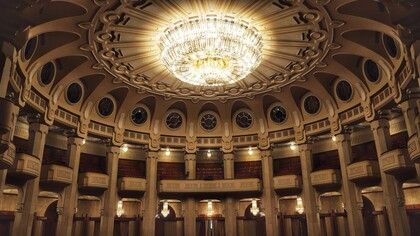 A chandelier inside parliament buildings in Spain, representing the richness and history of the Member States of the European Union