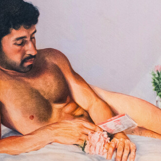 Alireza Shojaian, Lie with me, 2024. Courtesy of Advocartsy