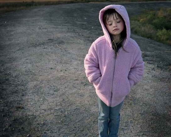 Kael Alford, Juliette Brunet on the levee. Isle de Jean Charles. September 2008, Archival Pigment Print, 2008