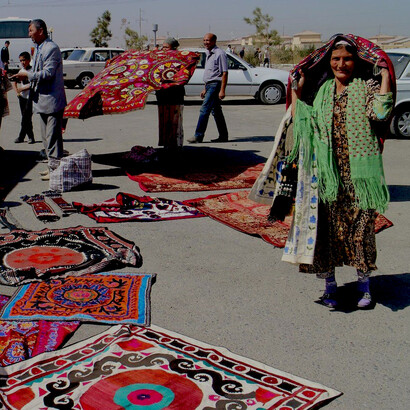 Sunday market in Urgut, Samarqand Province, Uzbekistan