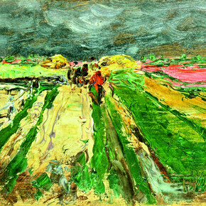 THEODOR VON HÖRMANN, Esparsettenfeld I. Studie | um 1893 © Leopold Museum, Wien, Inv. 336