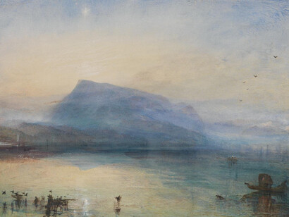 Joseph Mallord William Turner- The Blue Rigi, Sunrise