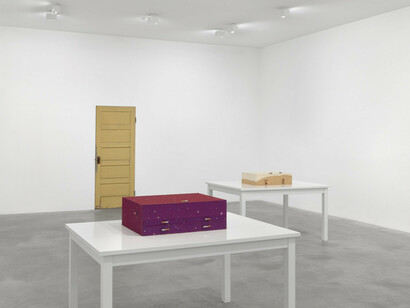 Laura Owens, exhibition view. Courtesy of Matthew Marks Gallery