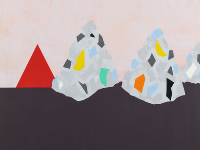 Cara Nahaul, Islands, 2015, Oil on canvas, 110 x 140 cm (43.31 x 55.12 in)