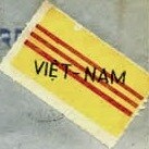 Timbre émis par le gouvernement central provisoire du Viêt Nam, arborant son drapeau (1948)