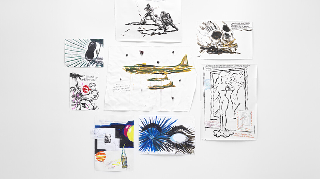 Th' Explosiyv Shoyrt T, Exhibition view. Courtesy of David Zwirner