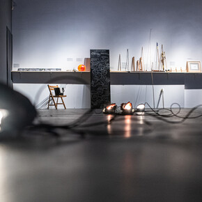 Stanislav Turina, This heaven knew nothing about me […] Nail print, exhibition view. Courtesy of Galeria Labirynt