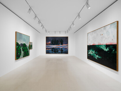 Harold Ancart, Maison Ancart, vue de l'exposition. Avec l'aimable autorisation de Gagosian