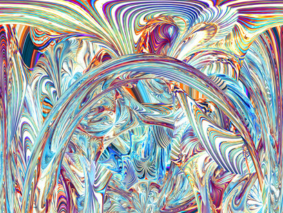 Bob Williams, Australia Before Man (3), Digital Artwork on Canvas, 20" x 26" x 1.5"