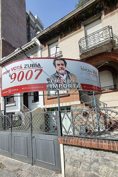 Sede de campaña del sector colorado "Tercera Vía" de Gustavo Zubía. Montevideo, Uruguay