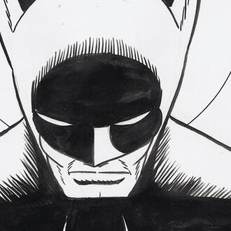 Illustrating Batman. Courtesy of Society of Illustrators