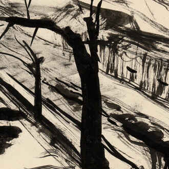 Franciszka Themerson, Trees in the street (2), 1933. Courtesy of Ben Uri Museum