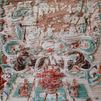 Zhang Xiaodong, Dunhuang music and dance (detail), 2022. Courtesy of Upsilon Gallery