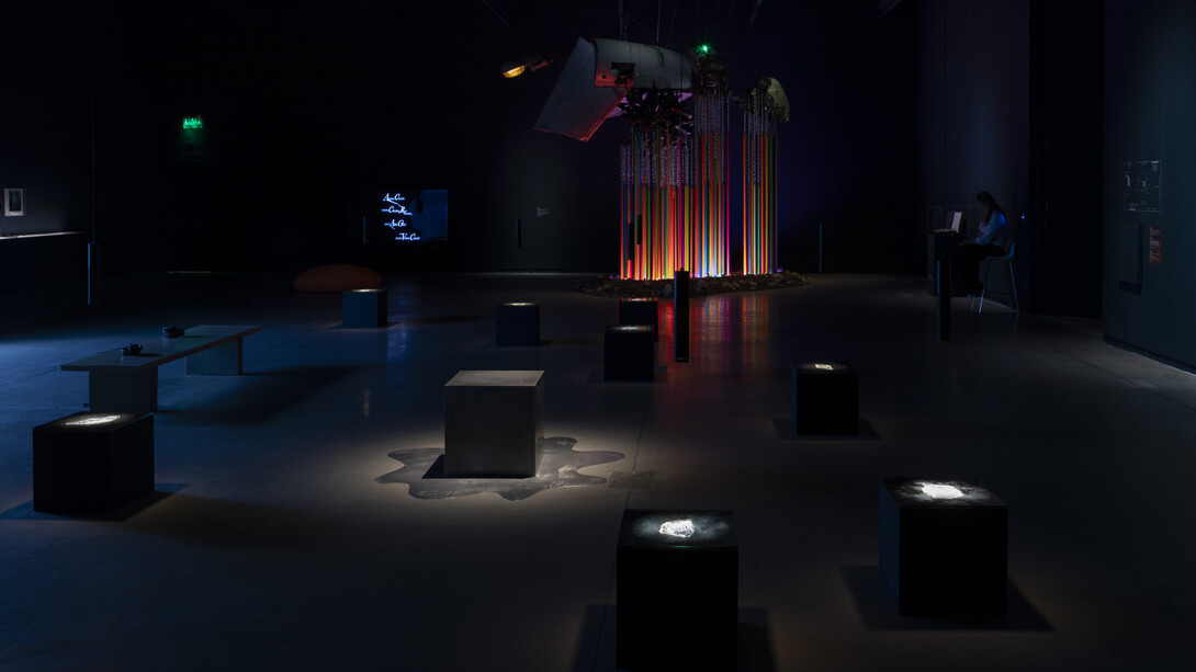 Océano interior, vista de exhibición. Cortesía de Museo de Arte Moderno de Buenos Aires