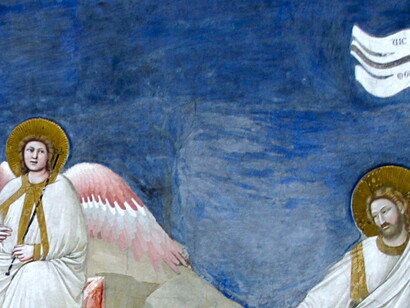 Semana Santa: Domingo de Pascua. Fresco de Giotto (detalle) de la escena evangélica del «Noli me tangere» tras la resurrección de Cristo 