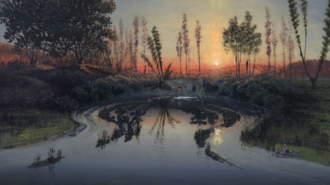 Hogsmill River Oxbow, Flooded For Bridget (Mass MoCA # 281)