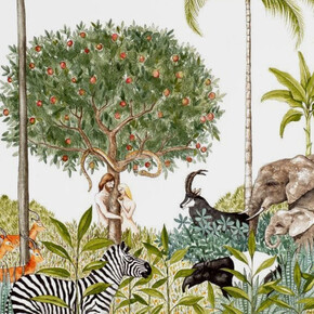 Rebecca Campbell, The tree of knowledge, good and evil, 2025. Courtesy of Jonathan Cooper Gallery