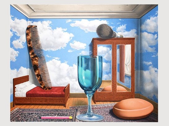 René Magritte, Les valeurs personnelles, 1952. San Francisco Museum of Modern Art, USA