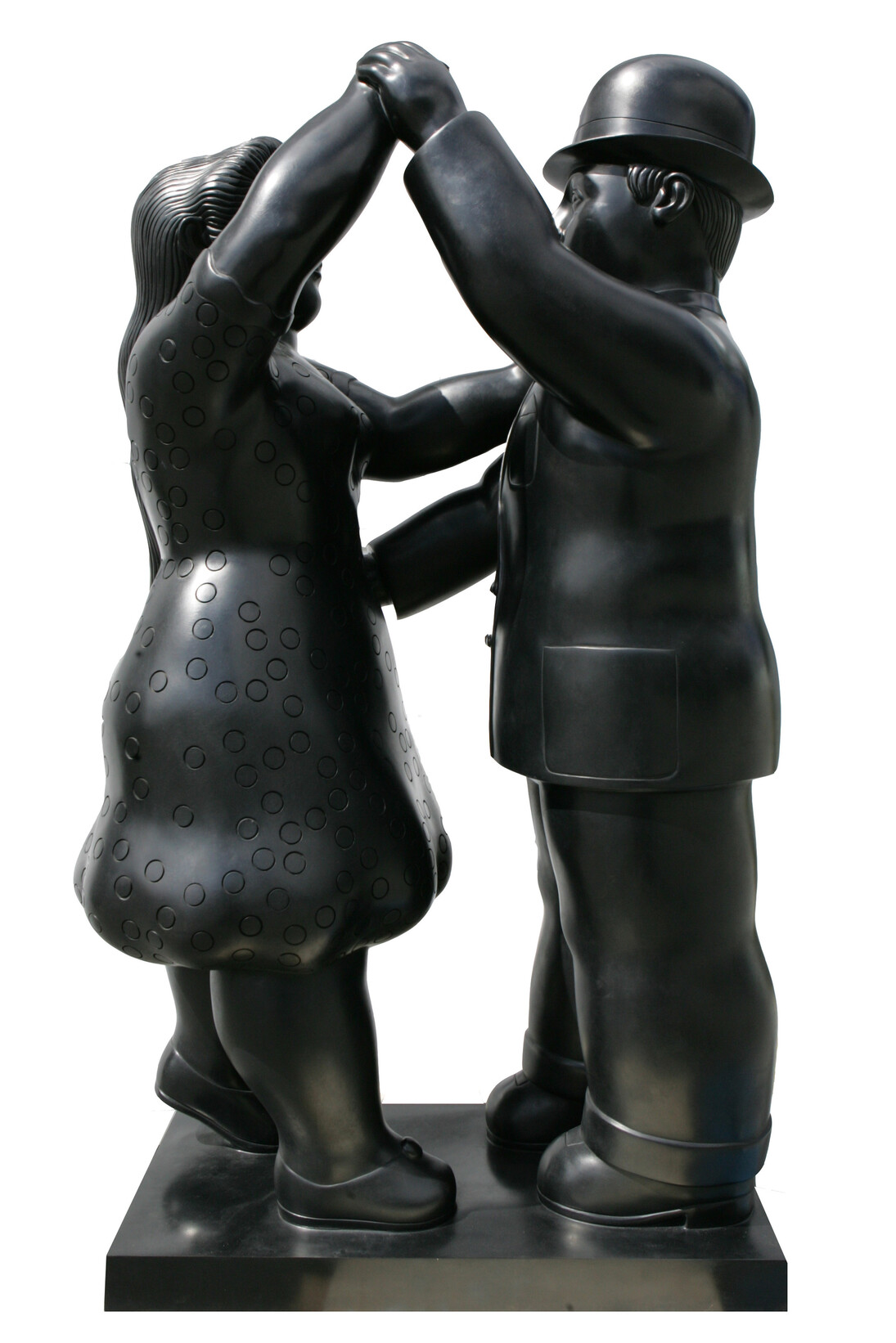Fernando Botero, "Ballerini Vestiti Medio, 2005", Signed and numbered "Botero 4/6", Bronze,  45 x 26 x 15 1/2 in. 114.3 x 66 x 48.3 cm.