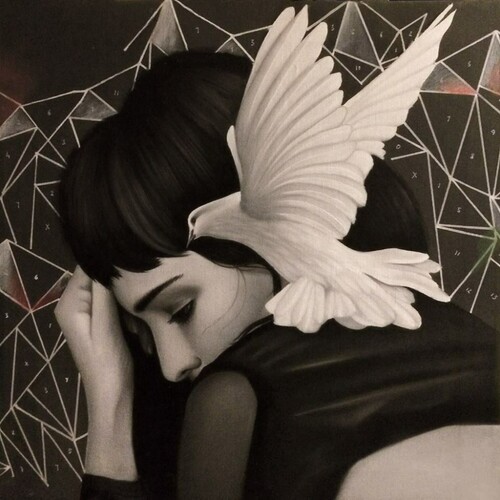 Seven Moods, So far-so close, oil on canvas, 50 x 50 cm, dorothycircusgallery