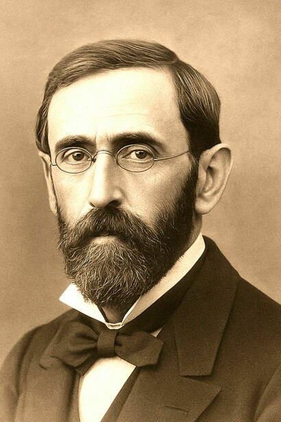 Alexander von Frantzius, en la foto retocada