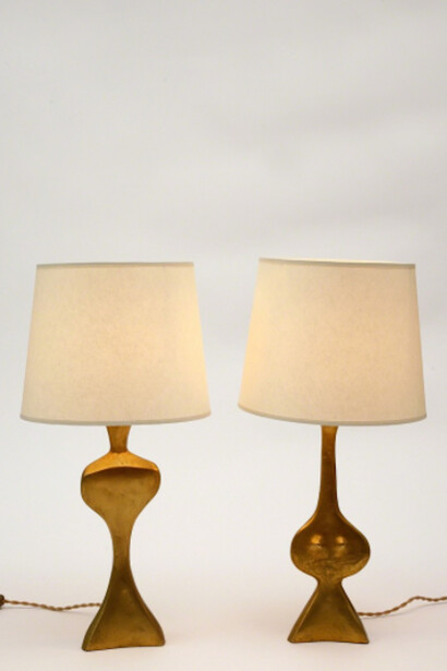 Jacques Jarrige, Adam & Eve Gold Plated Bronze, 2010. Courtesy of Valerie Goodman Gallery