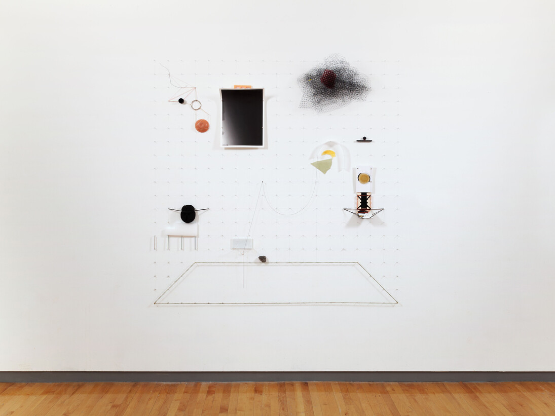 Irmak Canevi, If Burkhard Heim Suspects That One Shouldn’t Fly But Fall, He May Prove Right, 2015,
Mixed media, 72 x 72 in.
