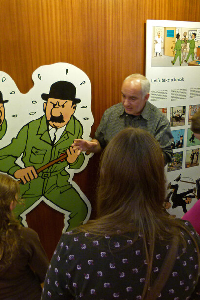 The Hergé area. Courtesy of Comics Art Museum