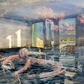 Martin Weinstein, Toward the lido, one evening over another, inside over outside, 2023. Courtesy of Contemporary Art Gallery