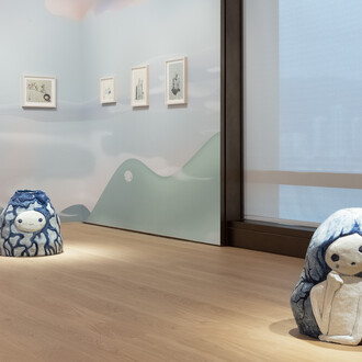 View of Chiho Aoshima’s exhibition Our Tears Shall
Fly Off into Outer Space at Perrotin Hong Kong,
2020
Photo: Ringo Cheung
©Chiho Aoshima/Kaikai Kiki Co., Ltd. All Rights
Reserved. Courtesy of Perrotin