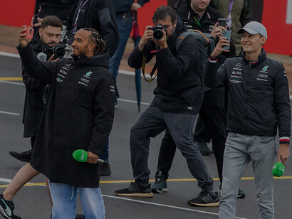 In the thrilling British Grand Prix of 2022, Lewis Hamilton and George Russell showcased their exceptional racing prowess on the track